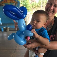 baby boy with blues clues dog.jpg